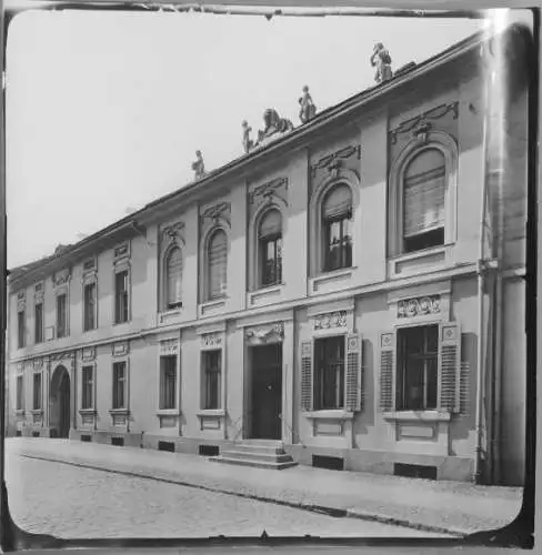 Foto Potsdam, 1912, Albrecht Meydenbauer, Schockstraße 17-18, Häuserfassade, Photogrammetrie