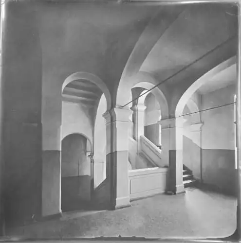 Foto Potsdam, 1912, Albrecht Meydenbauer, Lindenstraße 25, Treppenaufgang, Photogrammetrie