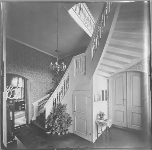Foto Potsdam, 1912, Albrecht Meydenbauer, Lordmarschallhaus, Treppe, Lennestr. 9, Photogrammetrie