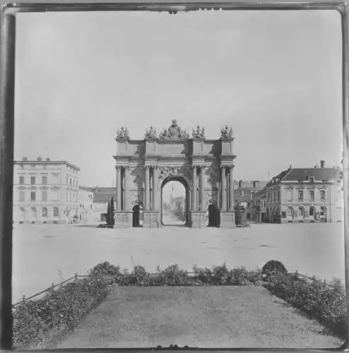 Foto Potsdam, 1912, Albrecht Meydenbauer, Brandenburger Tor, Westfassade, Photogrammetrie