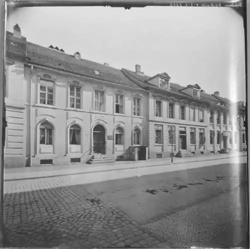 Foto Potsdam, 1912, Albrecht Meydenbauer, Bäckerstraße 1-5, Tischlermeisterei, Photogrammetrie