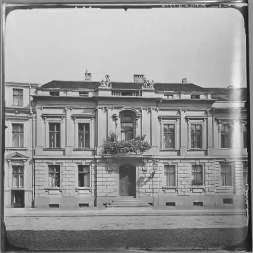 Foto Potsdam, 1912, Albrecht Meydenbauer, Hoditzstraße 13, Häuserfassade, Photogrammetrie
