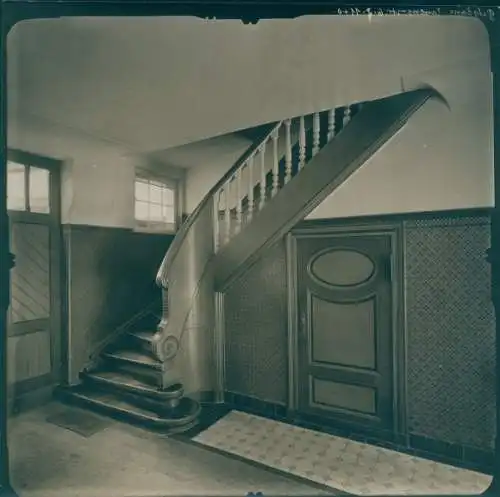 Foto Potsdam, 1912, Albrecht Meydenbauer, Nauener Straße 6, Treppenhaus, Silbergelatine