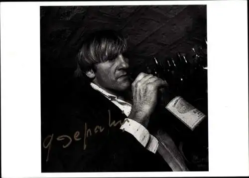Ak Schauspieler Gerard Depardieux, Portrait, Fotograf Pierre-Olivier Deschamps