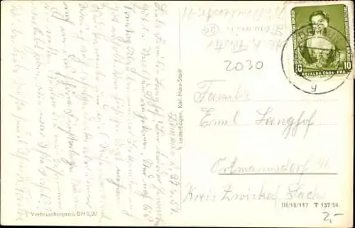 Ak Demmin in Vorpommern, Teilansicht, Panorama, Sportplatz, Straßenpartie, Turm