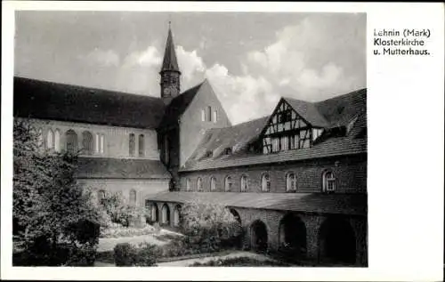 Ak Kloster Lehnin in Brandenburg, Klosterkirche und Mutterhaus