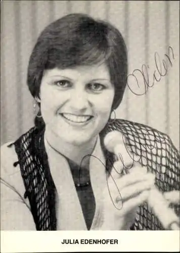 Ak Schauspielerin Julia Edenhofer, Portrait, Autogramm