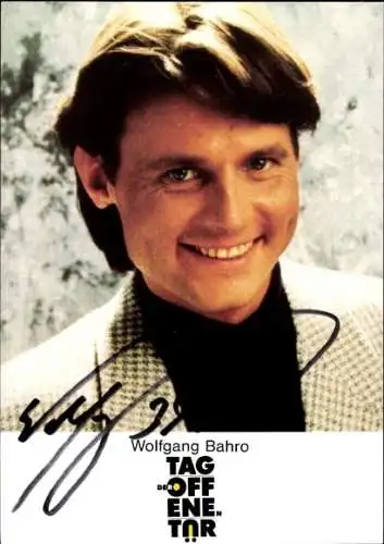 Ak Schauspieler Wolfgang Bahro, Portrait, Autogramm