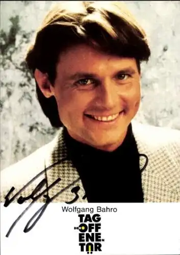 Ak Schauspieler Wolfgang Bahro, Portrait, Autogramm