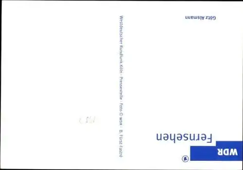 Ak Schauspieler Götz Alsmann, Portrait, Autogramm