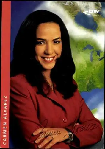Ak Schauspielerin Carmen Alvarez, Portrait, DW, Autogramm
