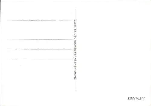 Ak Schauspielerin Jutta Arzt, Portrait, ZDF, Autogramm