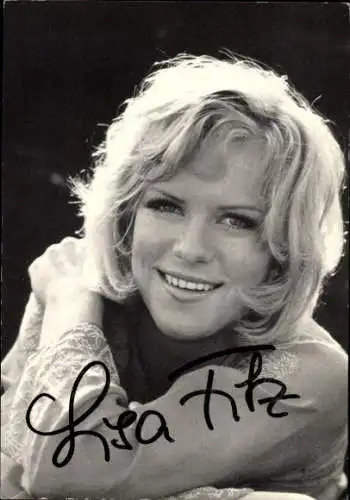 Ak Schauspielerin und Sängerin Lisa Fitz, Portrait, Autogramm