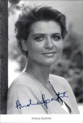 Ak Schauspielerin Andrea Spatzek Portrait, Autogramm, ARD, Serie Lindenstraße, als Gabi Zenker