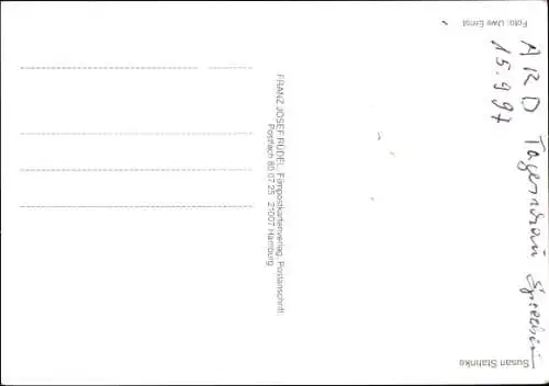 Ak Schauspielerin Susan Stahnke, Portrait, Autogramm, ARD, Tagesschausprecherin