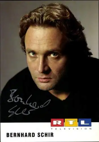 Ak Schauspieler Bernhard Schir, Portrait, Autogramm, RTL