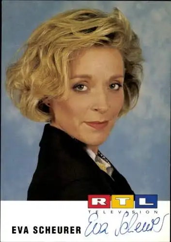 Ak Schauspielerin Eva Scheurer, Portrait, Autogramm, RTL