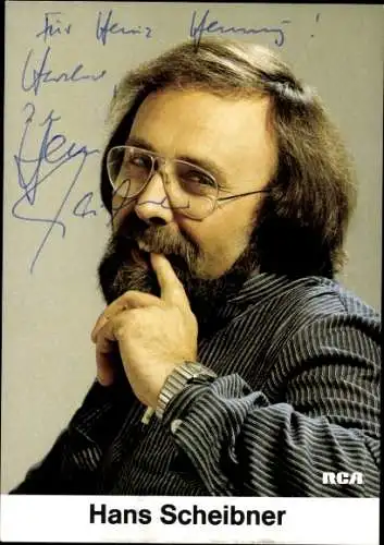 Ak Schauspieler Hans Scheibner, Portrait, Autogramm