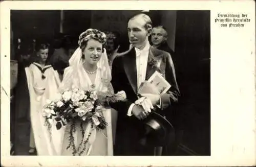 Ak Vermählung der Prinzessin Herzeleide von Preußen, Karl Prinz Biron von Curland