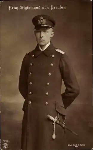 Ak Prinz Sigismund von Preußen, Porträt in Uniform, NPG 6232