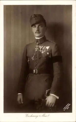 Ak Erzherzog Max, Portrait in Uniform, Österreichischer Adel