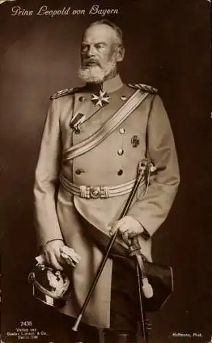 Ak Prinz Leopold von Bayern, Portrait in Uniform