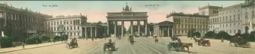 Klapp Ak Berlin Mitte, Brandenburger Tor, Pariser Platz, Panorama