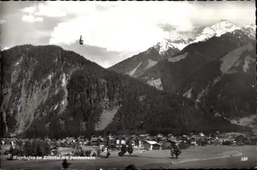 Ak Mayrhofen im Zillertal Tirol, Panorama, Berge, Penkenbahn