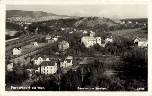 Ak Purkersdorf Niederösterreich, Sanatorium Westend