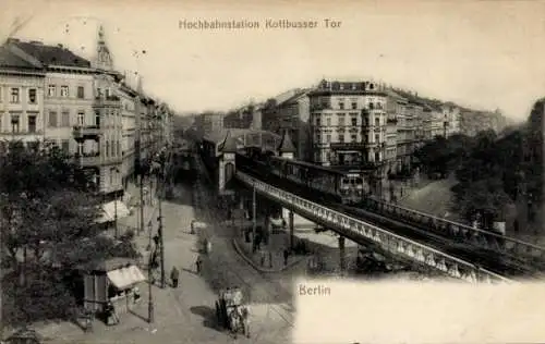 Ak Berlin Kreuzberg, Hochbahnstation Kottbusser Tor, Novitas 68