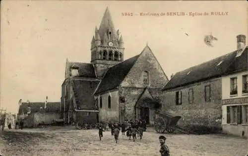Ak Senlis Oise, Eglise de Rully