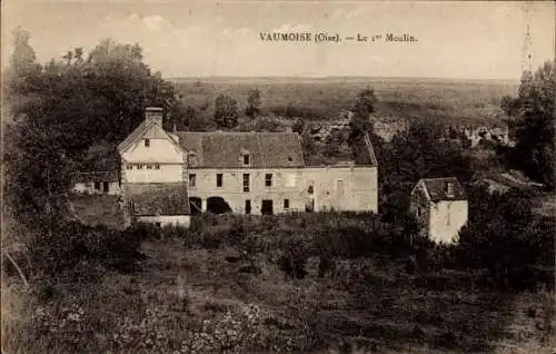 Ak Vaumoise Oise, Le 1er Moulin