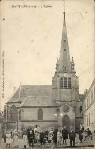 Ak Rautigny Oise, Kirche