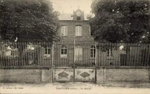 Ak Hanvoile Oise, La Mairie