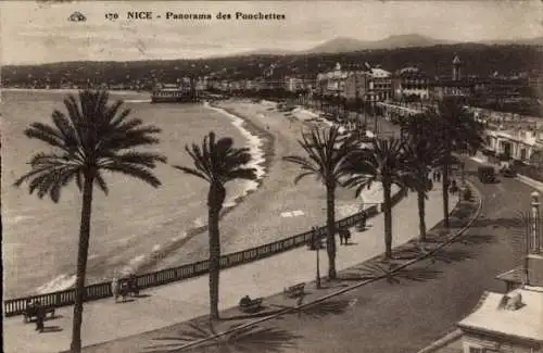 Ak Nice Nizza Alpes Maritimes, Panorama des Ponchettes
