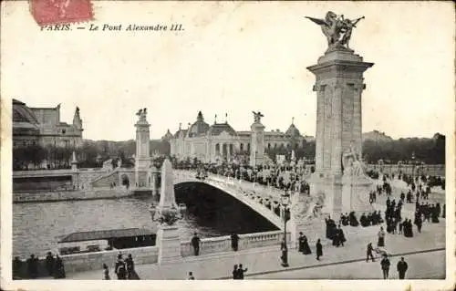 Ak Paris VII, Pont Alexandre III