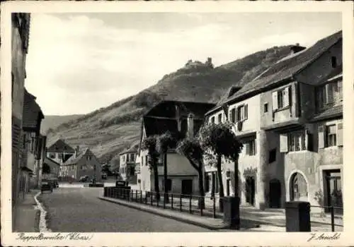 Ak Ribeauvillé Rappoltsweiler Elsass Haut Rhin, Teilansicht, Burg