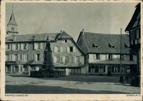 Ak Ribeauvillé Rappoltsweiler Elsass Haut Rhin, Sinnplatz