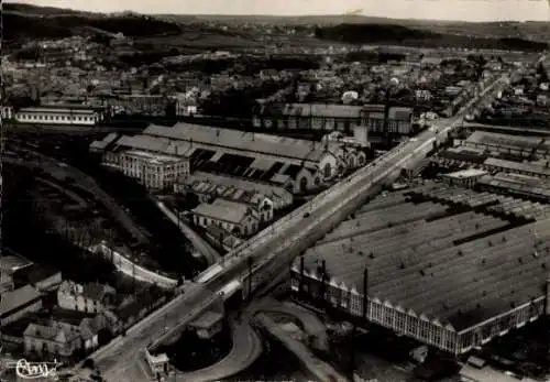 Ak Le Creusot Saône et Loire, Flugbild