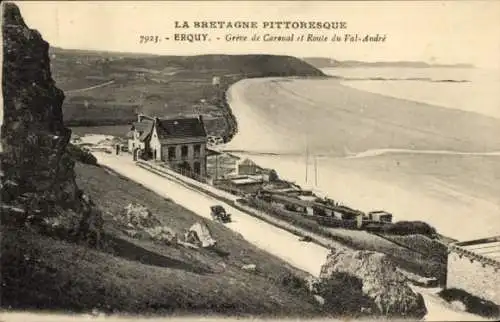 Ak Erquy Côtes d’Armor, Greve de Caroual, Route du Val-Andre