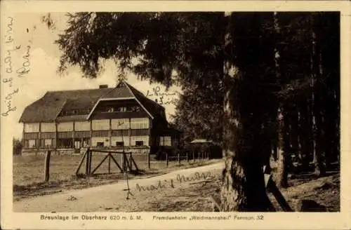 Ak Braunlage im Oberharz, Fremdenheim Waidmannsheil