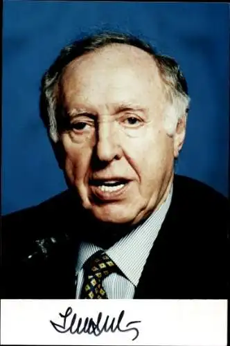 Ak Politiker Ignatz Bubis, Autogramm