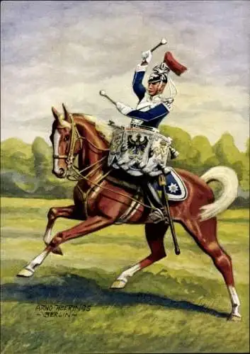 Künstler Ak Heerings, Arno, Königs-Ulanen Regiment 13