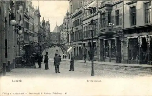 Ak Hansestadt Lübeck, Breitestraße