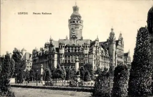 Ak Leipzig in Sachsen, Neues Rathaus