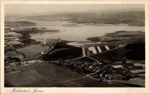 Ak Möhnesee in Westfalen, Möhnetalsperre, Panorama