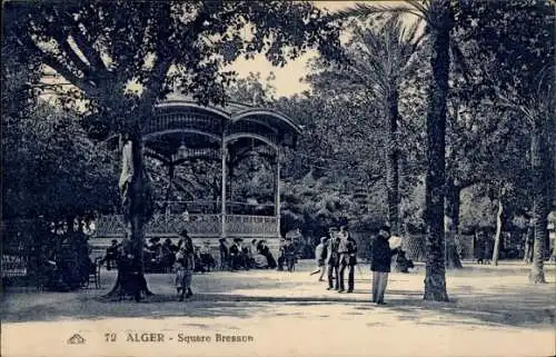 Ak Algier Alger Algerien, Square Bresson