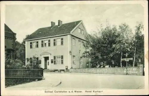 Ak Bad Karlshafen an der Weser, Hotel Kurhaus