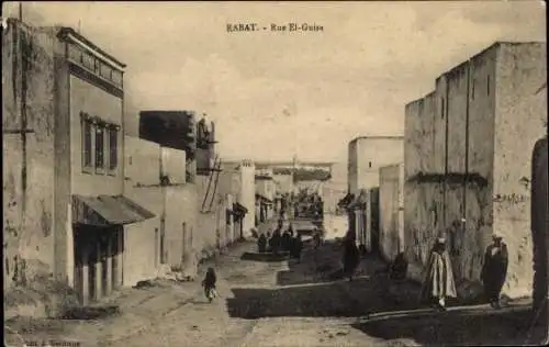 Ak Rabat, Marokko, Rue El Guisa