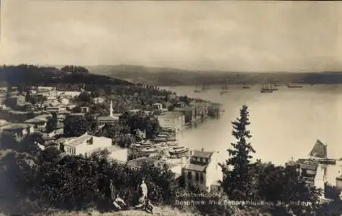 Ak Konstantinopel Istanbul Türkei, Bosphore, Panorama